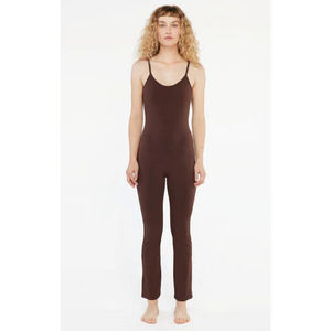 NEW! Lacausa Flow Size Medium Prana Unitard Espresso Brown Yoga $98 msrp H11-5